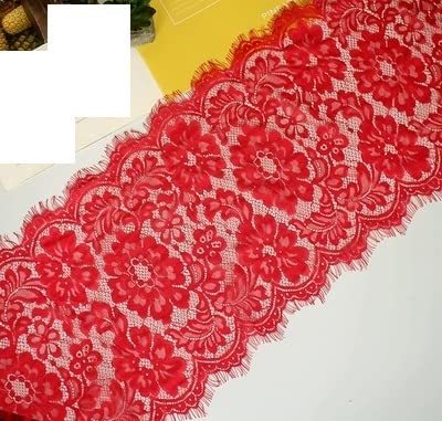 Spitzenband, 3 Meter Wimpern Spitzenbesatz Zubehör Handgefertigt DIY Unterwäsche Rock Saum Kleidung Dekoration Spitzenstoff von LKDCNUP