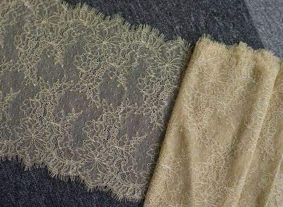 Spitzenband, 3 Meter lang 24,5 cm breit Doppel Kanten Wimpern Chantilly Spitze Trimmen Hochzeit Spitzenband, 3 Meter lang 24,5 cm breit Doppel Kanten Wimpern Chantilly Spitze Trimmen Hochzeit von LKDCNUP