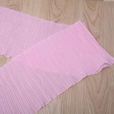 Spitzenband, 3 Yard/Lot Schwarz Weiß Spitzenbesatz Zopf Plissee Chiffon Gekräuselten Saum 11 CM-32 CM von LKDCNUP