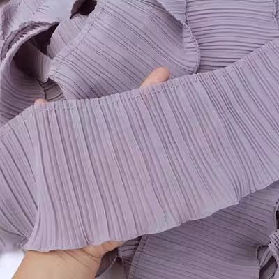 Spitzenband, 3 Yard/Lot Schwarz Weiß Spitzenbesatz Zopf Plissee Chiffon Gekräuselten Saum 11 CM-32 CM von LKDCNUP