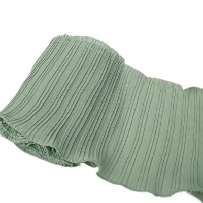 Spitzenband, 3 Yard/Lot Schwarz Weiß Spitzenbesatz Zopf Plissee Chiffon Gekräuselten Saum 11 CM-32 CM von LKDCNUP