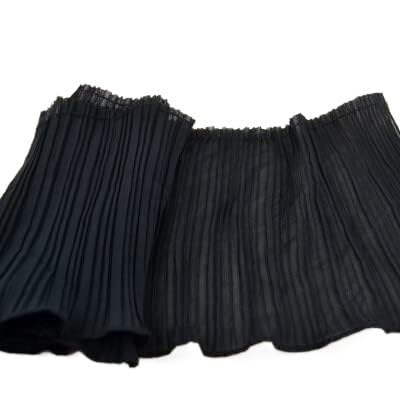 Spitzenband, 3 Yard/Lot Schwarz Weiß Spitzenbesatz Zopf Plissee Chiffon Gekräuselten Saum 11 CM-32 CM Spitzenband, 3 Yard/Lot Schwarz Weiß Spitzenbesatz Zopf Plissee Chiffon Gekräuselten Saum 11 CM-32 CM von LKDCNUP