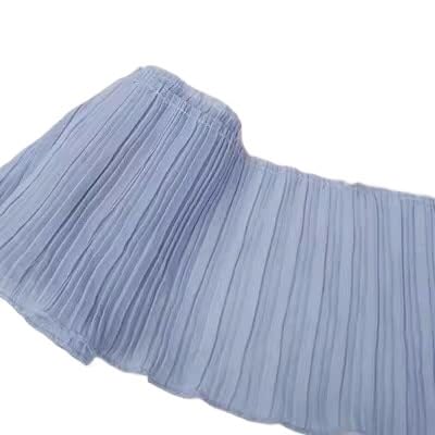 Spitzenband, 3 Yard/Lot Schwarz Weiß Spitzenbesatz Zopf Plissee Chiffon Gekräuselten Saum 11 CM-32 CM von LKDCNUP