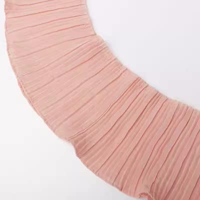 Spitzenband, 3 Yard/Lot Schwarz Weiß Spitzenbesatz Zopf Plissee Chiffon Rüschensaum 11 CM-32 CM Stoff Zubehör. von LKDCNUP