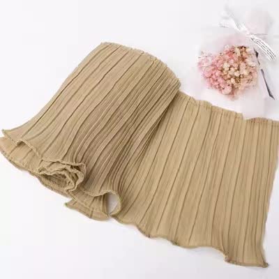 Spitzenband, 3 Yard/Lot Schwarz Weiß Spitzenbesatz Zopf Plissee Chiffon Rüschensaum 11 CM-32 CM Stoff Zubehör. von LKDCNUP