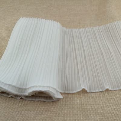 Spitzenband, 3 Yard/Lot Schwarz Weiß Spitzenbesatz Zopf Plissee Chiffon Rüschensaum 11 CM-32 CM Stoff Zubehör. Spitzenband, 3 Yard/Lot Schwarz Weiß Spitzenbesatz Zopf Plissee Chiffon Rüschensaum 11 CM-32 CM Stoff Zubehör. von LKDCNUP