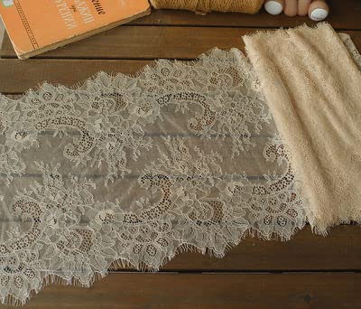 Spitzenband, 35CM Wimpern Spitzenbesatz Zubehör Handarbeit DIY Unterwäsche Rock Saum Kleidung Dekoration Wimpern Stoff von LKDCNUP