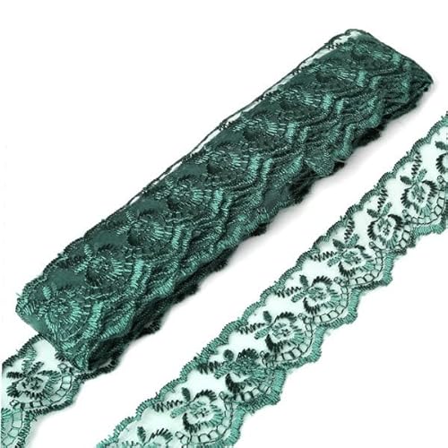 Spitzenband, 40 mm 10 Yards Stickerei Spitzenband Trim Stoff DIY Armband Nähen Kleidung Kleid Hochzeit Party Decor Zubehör von LKDCNUP