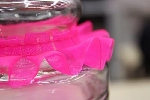 Spitzenband, 40yards 2,5 cm Breite Mesh Rüschen Spitze Trim Organza Plissee Rand Band Rock Shirt Saum Spitzenband, 40yards 2,5 cm Breite Mesh Rüschen Spitze Trim Organza Plissee Rand Band Rock Shirt Saum von LKDCNUP