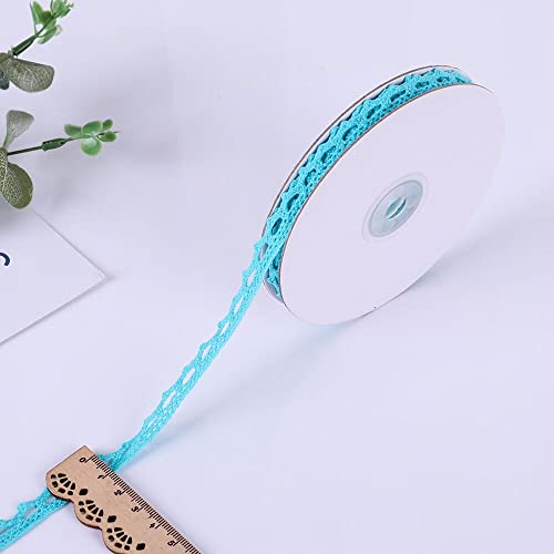 Spitzenband, 5/10 Yards Multi Farbige Baumwolle Spitze Trimmt Band DIY Kleidung Hometexile Rand Verschönerung Spitzenband, 5/10 Yards Multi Farbige Baumwolle Spitze Trimmt Band DIY Kleidung Hometexile Rand Verschönerung von LKDCNUP