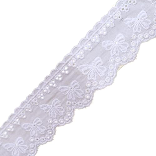 Spitzenband, 5Y Blume Hohl 4CM Breite Baumwolle Tuch Spitze Trim Stoff Kleidung Zubehör Manschetten Rock Saum Spitzenband, 5Y Blume Hohl 4CM Breite Baumwolle Tuch Spitze Trim Stoff Kleidung Zubehör Manschetten Rock Saum von LKDCNUP