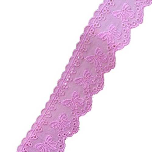 Spitzenband, 5Y Blume Hohl 4CM Breite Baumwolle Tuch Spitze Trim Stoff Kleidung Zubehör Manschetten Rock Saum von LKDCNUP