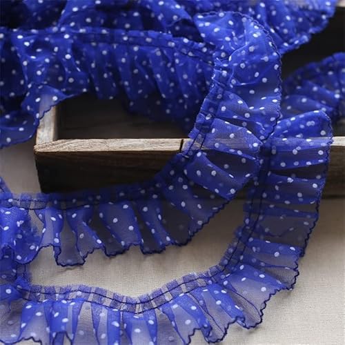 Spitzenband, 6CM Breite Tüll Dot Mesh 3D Plissee Spitze Stoff Rüschen Stickerei Kragen Ausschnitt Rüschen Trim Tuch Spitzenband, 6CM Breite Tüll Dot Mesh 3D Plissee Spitze Stoff Rüschen Stickerei Kragen Ausschnitt Rüschen Trim Tuch von LKDCNUP