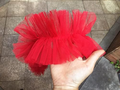 Spitzenband, 9cm Mesh Plissee Spitze Band DIY Bekleidung Nähen Stoff Mädchen Kleid Kleidung Vorhang Puppe Dekoration Spitzenband, 9cm Mesh Plissee Spitze Band DIY Bekleidung Nähen Stoff Mädchen Kleid Kleidung Vorhang Puppe Dekoration von LKDCNUP