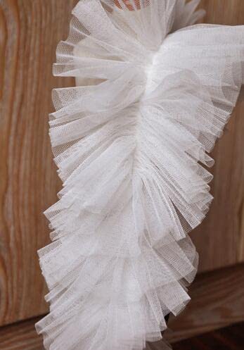 Spitzenband, 9cm Mesh Plissee Spitze Band DIY Bekleidung Nähen Stoff Mädchen Kleid Kleidung Vorhang Puppe Dekoration Spitzenband, 9cm Mesh Plissee Spitze Band DIY Bekleidung Nähen Stoff Mädchen Kleid Kleidung Vorhang Puppe Dekoration von LKDCNUP