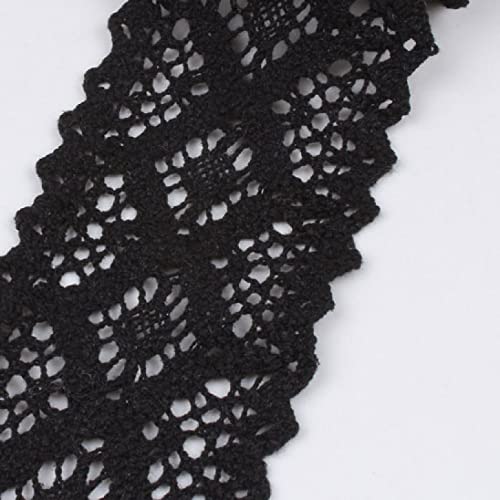 Spitzenband, Beige Schwarz Baumwolle Material Spitze Trimmt Bekleidung Zubehör DIY Patchwork Handgemachte Hochzeit Sammelalbum von LKDCNUP