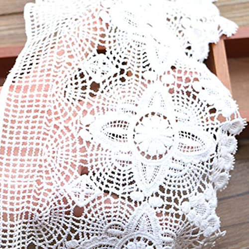 Spitzenband, Beige bestickte Baumwollspitze, Nähzubehör, Handarbeit, for Kleidung, Taschen, Hochzeitsdekoration von LKDCNUP