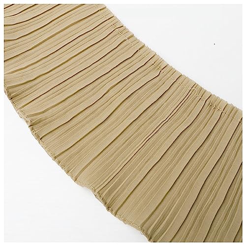 Spitzenband, Falten-Spitzenbesatz, 3 Meter, gekräuselter, zerknitterter Chiffonstoff, Band, Manschettenkragen, Kleid, Rock, Kleidung, Nähmaterialien von LKDCNUP