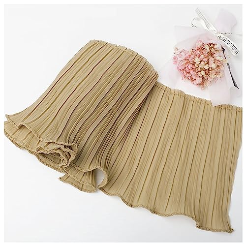 Spitzenband, Falten-Spitzenbesatz, 3 Meter, gekräuselter, zerknitterter Chiffonstoff, Band, Manschettenkragen, Kleid, Rock, Kleidung, Nähmaterialien von LKDCNUP