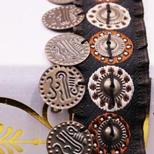 Spitzenband, Kupfer Quaste Spitze Trim Bohemian Baumwolle Stoff Band Fringe Besätze Nähen Kleidung Vorhänge Spitzenband, Kupfer Quaste Spitze Trim Bohemian Baumwolle Stoff Band Fringe Besätze Nähen Kleidung Vorhänge von LKDCNUP
