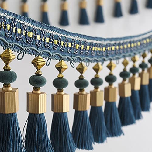 Spitzenband, Quaste Perlen Fransen Kanten Vorhang Zubehör Trim Spitze Boho Polster DIY Party Hängen von LKDCNUP