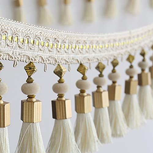 Spitzenband, Quaste Perlen Fransen Kanten Vorhang Zubehör Trim Spitze Boho Polster DIY Party Hängen von LKDCNUP
