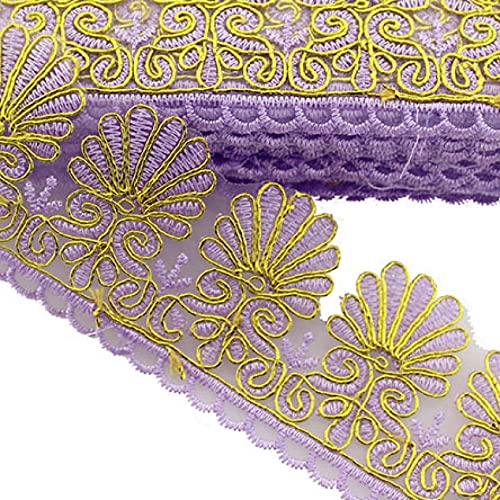 Spitzenband, Spitzenstoff DIY Handwerk Nähen Dekoration Zubehör for Kleidungsstücke Quaste Trim Gurtband Band von LKDCNUP