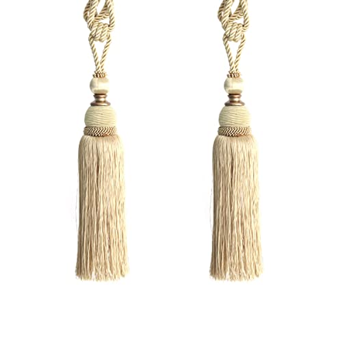 Vorhanghalter, Vorhang-Raffhalter, 2 Stück, Vorhang-Clips, Seil-Krawattenband, Vorhang-Krawatten-Seilgurte, lange Quaste, Vorhang-Raffhalter, Halteseil for Heimdekoration und Bürofenster, Gardinen-Kra Vorhanghalter, Vorhang-Raffhalter, 2 Stück, Vorhang-Clips, Seil-Krawattenband, Vorhang-Krawatten-Seilgurte, lange Quaste, Vorhang-Raffhalter, Halteseil for Heimdekoration und Bürofenster, Gardinen-Kra von LKDCNUP
