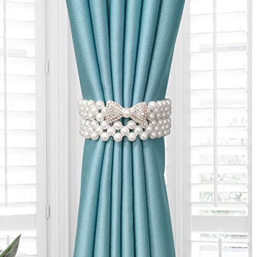 Vorhanghalter, Vorhang-Raffhalter, Vorhang-Raffhalter, Raffhalter mit edlen kleinen Perlen, elastischen Seilen, Vorhänge halten Halterungen for Zuhause, Büro, Hotel, Fenster, Vorhänge, Deko, ohne Inst Vorhanghalter, Vorhang-Raffhalter, Vorhang-Raffhalter, Raffhalter mit edlen kleinen Perlen, elastischen Seilen, Vorhänge halten Halterungen for Zuhause, Büro, Hotel, Fenster, Vorhänge, Deko, ohne Inst von LKDCNUP