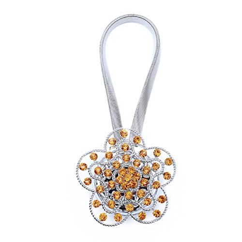 Vorhanghalter, Vorhang-Raffhalter, magnetische Vorhang-Raffhalter, dekorative Vorhang-Vorhang-Schnalle mit starkem Federseil und Blumen-Magnetkristall, Vorhanghalter for die Fenster- und Küchenbehandl Vorhanghalter, Vorhang-Raffhalter, magnetische Vorhang-Raffhalter, dekorative Vorhang-Vorhang-Schnalle mit starkem Federseil und Blumen-Magnetkristall, Vorhanghalter for die Fenster- und Küchenbehandl von LKDCNUP