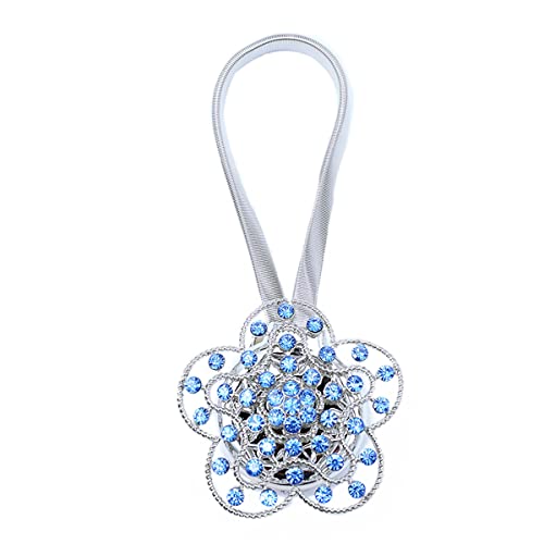 Vorhanghalter, Vorhang-Raffhalter, magnetische Vorhang-Raffhalter, dekorative Vorhang-Vorhang-Schnalle mit starkem Federseil und Blumen-Magnetkristall, Vorhanghalter for die Fenster- und Küchenbehandl Vorhanghalter, Vorhang-Raffhalter, magnetische Vorhang-Raffhalter, dekorative Vorhang-Vorhang-Schnalle mit starkem Federseil und Blumen-Magnetkristall, Vorhanghalter for die Fenster- und Küchenbehandl von LKDCNUP