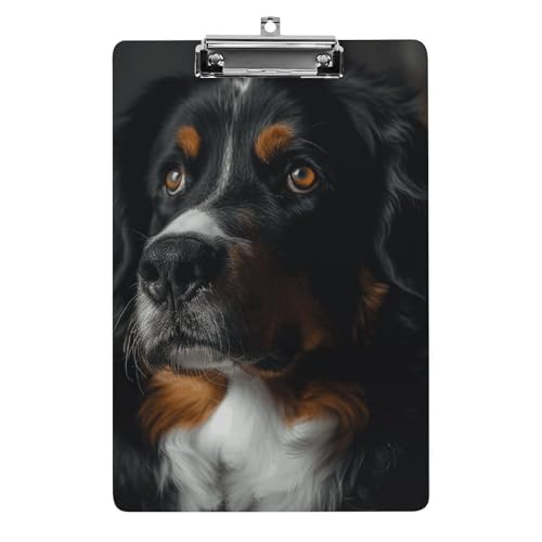 A Berner Hunde-Klemmbrett für Büro, Zuhause, Acryl-Klemmbrett mit Aufhängelöchern aus Edelstahl, langlebige Klemmbretter für Notizen, Prüfungen, Noten, Noten, 31,8 x 21,6 cm A Berner Hunde-Klemmbrett für Büro, Zuhause, Acryl-Klemmbrett mit Aufhängelöchern aus Edelstahl, langlebige Klemmbretter für Notizen, Prüfungen, Noten, Noten, 31,8 x 21,6 cm von LKHDS