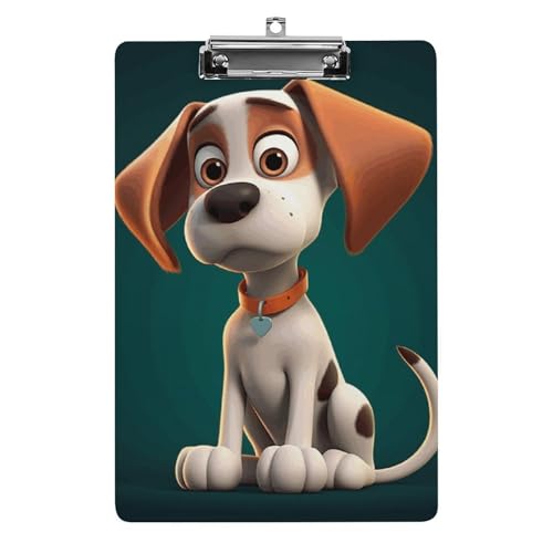 A Cartoon-Hunde-Klemmbrett für Büro, Zuhause, Acryl-Klemmbrett mit Aufhängelöchern aus Edelstahl, langlebige Klemmbretter für Notizen, Prüfungen, Noten, Noten, 31,8 x 21,6 cm A Cartoon-Hunde-Klemmbrett für Büro, Zuhause, Acryl-Klemmbrett mit Aufhängelöchern aus Edelstahl, langlebige Klemmbretter für Notizen, Prüfungen, Noten, Noten, 31,8 x 21,6 cm von LKHDS