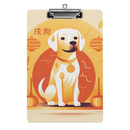 A Dog Sitzendes Klemmbrett für Büro, Zuhause, Acryl-Klemmbrett mit Aufhängelöchern aus Edelstahl, langlebige Klemmbretter für Notizen, Prüfungen, Noten, Noten, 31,8 x 21,6 cm A Dog Sitzendes Klemmbrett für Büro, Zuhause, Acryl-Klemmbrett mit Aufhängelöchern aus Edelstahl, langlebige Klemmbretter für Notizen, Prüfungen, Noten, Noten, 31,8 x 21,6 cm von LKHDS
