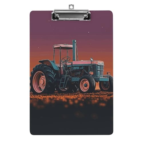 Ästhetisches Traktor-Klemmbrett für Büro, Zuhause, Acryl-Klemmbrett mit Aufhängelöchern aus Edelstahl, langlebige Klemmbretter für Notizen, Prüfungen, Noten, Noten, 31,8 x 21,6 cm Ästhetisches Traktor-Klemmbrett für Büro, Zuhause, Acryl-Klemmbrett mit Aufhängelöchern aus Edelstahl, langlebige Klemmbretter für Notizen, Prüfungen, Noten, Noten, 31,8 x 21,6 cm von LKHDS