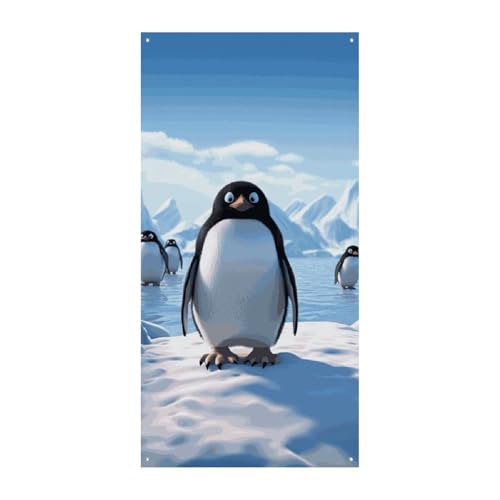 Antarktis-Eis-Tür-Banner, saisonale vertikale Türabdeckung, Dekoration, langlebiger Hintergrund für Party, Veranda, Eingang, Garten, Dekoration, 178 x 80 cm Antarktis-Eis-Tür-Banner, saisonale vertikale Türabdeckung, Dekoration, langlebiger Hintergrund für Party, Veranda, Eingang, Garten, Dekoration, 178 x 80 cm von LKHDS