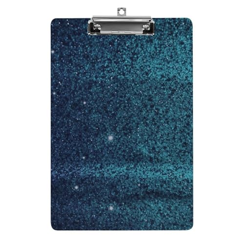 Blaugrünes Glitzer-Klemmbrett für Büro, Zuhause, Acryl-Klemmbrett mit Aufhängelöchern aus Edelstahl, langlebige Klemmbretter für Notizen, Prüfungen, Noten, Noten, 31,8 x 21,6 cm Blaugrünes Glitzer-Klemmbrett für Büro, Zuhause, Acryl-Klemmbrett mit Aufhängelöchern aus Edelstahl, langlebige Klemmbretter für Notizen, Prüfungen, Noten, Noten, 31,8 x 21,6 cm von LKHDS