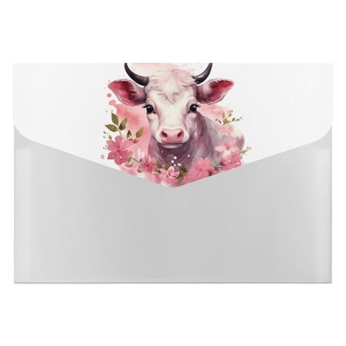Fächermappe mit 6 Fächern, A Little Cow Akkordeon-Aktenordner, A4, Briefform, tragbarer Dokumenten-Organizer für Quittungen, Rechnungen, Bürobedarf Fächermappe mit 6 Fächern, A Little Cow Akkordeon-Aktenordner, A4, Briefform, tragbarer Dokumenten-Organizer für Quittungen, Rechnungen, Bürobedarf von LKHDS