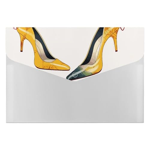 Fächermappe mit 6 Fächern, High Heels, Schuhe, Akkordeon, A4, Briefgröße, tragbarer Dokumenten-Organizer für Quittungen, Rechnungen, Bürobedarf Fächermappe mit 6 Fächern, High Heels, Schuhe, Akkordeon, A4, Briefgröße, tragbarer Dokumenten-Organizer für Quittungen, Rechnungen, Bürobedarf von LKHDS