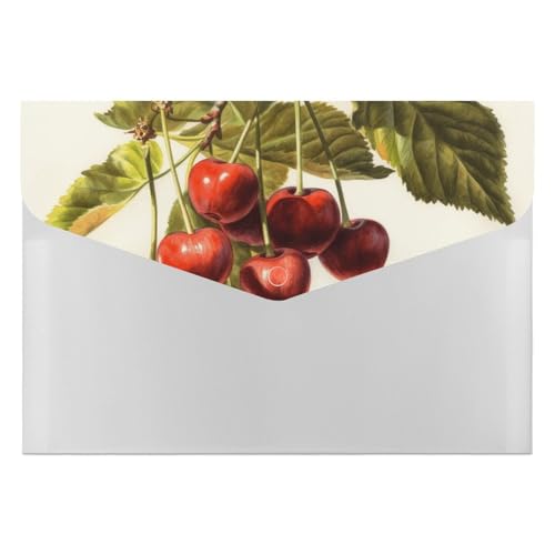 Fächermappe mit 6 Fächern, Kunst-Kirsch-Malerei, Akkordeon-Dateiordner, A4, Briefgröße, tragbarer Dokumenten-Organizer für Quittungen, Rechnungen, Bürobedarf Fächermappe mit 6 Fächern, Kunst-Kirsch-Malerei, Akkordeon-Dateiordner, A4, Briefgröße, tragbarer Dokumenten-Organizer für Quittungen, Rechnungen, Bürobedarf von LKHDS