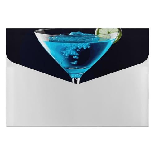 Fächermappe mit 6 Fächern, blau, Cocktail-Akkordeon-Aktenordner, A4, Briefgröße, tragbarer Dokumenten-Organizer für Quittungen, Rechnungen, Bürobedarf Fächermappe mit 6 Fächern, blau, Cocktail-Akkordeon-Aktenordner, A4, Briefgröße, tragbarer Dokumenten-Organizer für Quittungen, Rechnungen, Bürobedarf von LKHDS