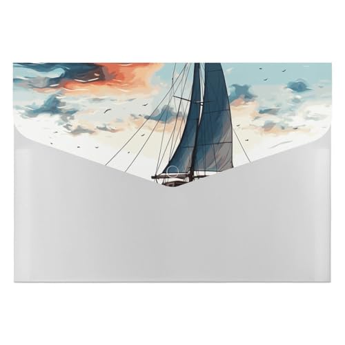 Fächermappe mit 6 Fächern, blaues Segelboot-Akkordeon-Aktenordner, A4, Briefgröße, tragbarer Dokumenten-Organizer für Quittungen, Rechnungen, Bürobedarf Fächermappe mit 6 Fächern, blaues Segelboot-Akkordeon-Aktenordner, A4, Briefgröße, tragbarer Dokumenten-Organizer für Quittungen, Rechnungen, Bürobedarf von LKHDS