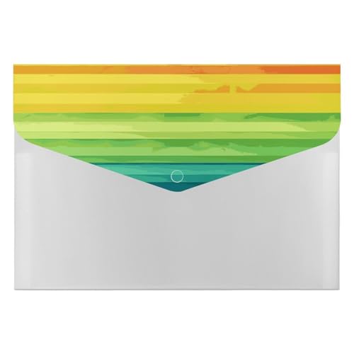 Fächermappe mit 6 Fächern, bunte Regenbogenstreifen, Akkordeon-Aktenordner, A4, Briefgröße, tragbarer Dokumenten-Organizer für Quittungen, Rechnungen, Bürobedarf Fächermappe mit 6 Fächern, bunte Regenbogenstreifen, Akkordeon-Aktenordner, A4, Briefgröße, tragbarer Dokumenten-Organizer für Quittungen, Rechnungen, Bürobedarf von LKHDS