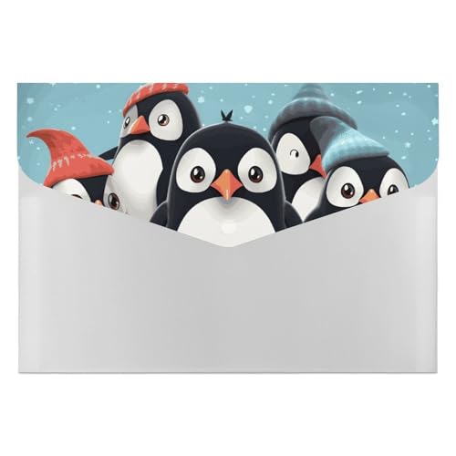Fächermappe mit 6 Fächern, niedliche Pinguine, Akkordeon-Aktenordner, A4, Briefgröße, tragbarer Dokumenten-Organizer für Quittungen, Rechnungen, Bürobedarf Fächermappe mit 6 Fächern, niedliche Pinguine, Akkordeon-Aktenordner, A4, Briefgröße, tragbarer Dokumenten-Organizer für Quittungen, Rechnungen, Bürobedarf von LKHDS