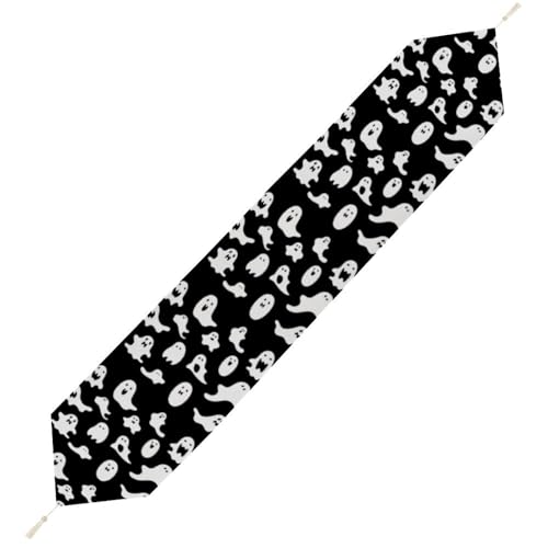 Halloween-Gothic-Tischläufer, wiederverwendbar, weich, kurz, Plüsch, Esstischdekoration für Hochzeit, Party, Küche, 200 x 33 cm Halloween-Gothic-Tischläufer, wiederverwendbar, weich, kurz, Plüsch, Esstischdekoration für Hochzeit, Party, Küche, 200 x 33 cm von LKHDS