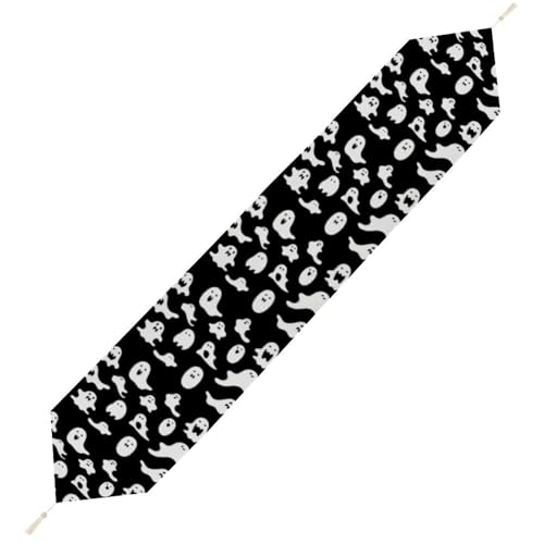 Halloween-Gothic-Tischläufer, wiederverwendbar, weich, kurz, Plüsch, Esstischdekoration für Hochzeit, Party, Küche, 229 x 33 cm Halloween-Gothic-Tischläufer, wiederverwendbar, weich, kurz, Plüsch, Esstischdekoration für Hochzeit, Party, Küche, 229 x 33 cm von LKHDS