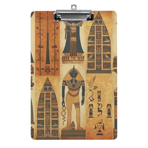 Klemmbrett aus der Antike Ägypten-Serie für Büro, Zuhause, Acryl-Klemmbrett mit Aufhängelöchern aus Edelstahl, langlebige Klemmbretter für Notizen, Prüfungen, Noten, Noten, 31,8 x 21,6 cm Klemmbrett aus der Antike Ägypten-Serie für Büro, Zuhause, Acryl-Klemmbrett mit Aufhängelöchern aus Edelstahl, langlebige Klemmbretter für Notizen, Prüfungen, Noten, Noten, 31,8 x 21,6 cm von LKHDS