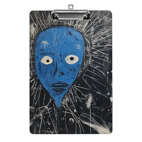 Klemmbrett für Büro, Zuhause, Acryl, A4-Klemmbrett mit Aufhängelöchern aus Edelstahl, langlebige Klemmbretter für Notizen, Prüfungen, Noten, Noten, 31,8 x 21,6 cm, Schwarz und Blau Klemmbrett für Büro, Zuhause, Acryl, A4-Klemmbrett mit Aufhängelöchern aus Edelstahl, langlebige Klemmbretter für Notizen, Prüfungen, Noten, Noten, 31,8 x 21,6 cm, Schwarz und Blau von LKHDS