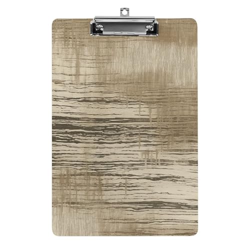 Klemmbrett mit beigefarbenen Streifen für Büro, Zuhause, Acryl-Klemmbrett mit Aufhängelöchern aus Edelstahl, langlebige Klemmbretter für Notizen, Prüfungen, Noten, Noten, 31,8 x 21,6 cm Klemmbrett mit beigefarbenen Streifen für Büro, Zuhause, Acryl-Klemmbrett mit Aufhängelöchern aus Edelstahl, langlebige Klemmbretter für Notizen, Prüfungen, Noten, Noten, 31,8 x 21,6 cm von LKHDS