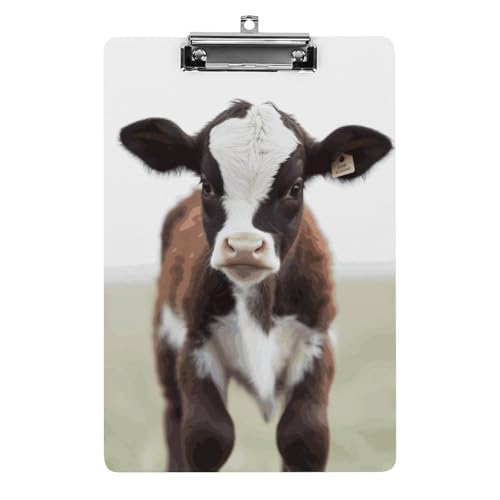 Kuh-Klemmbrett für Büro, Zuhause, Acryl-Klemmbrett mit Aufhängelöchern aus Edelstahl, langlebige Klemmbretter für Notizen, Prüfungen, Noten, Noten, 31,8 x 21,6 cm Kuh-Klemmbrett für Büro, Zuhause, Acryl-Klemmbrett mit Aufhängelöchern aus Edelstahl, langlebige Klemmbretter für Notizen, Prüfungen, Noten, Noten, 31,8 x 21,6 cm von LKHDS